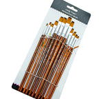 12/24/48pcs Paint Brushes Set Professional Paint Brush Round Pointed Tip Nylon Acrylic Brush For Acrylic Watercolor Oil Painting