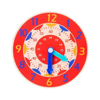 Kids Montessori Wooden Clock Toys Time Learning Teaching Aids Educational Toys For Children Primary School Clever Board Toy