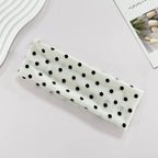 1pc Polka Dot Yoga Elastic Headband – Fashionable Dot-pattern Makeup Headband, Sports & Fitness Sweat-absorbent Hairband