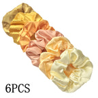 Satin Scrunchies Set for Women & Girls – 25/10/6 Pcs Elastic Hair Bands | Soft Silk Ponytail Holders & Fashion Hair Accessories