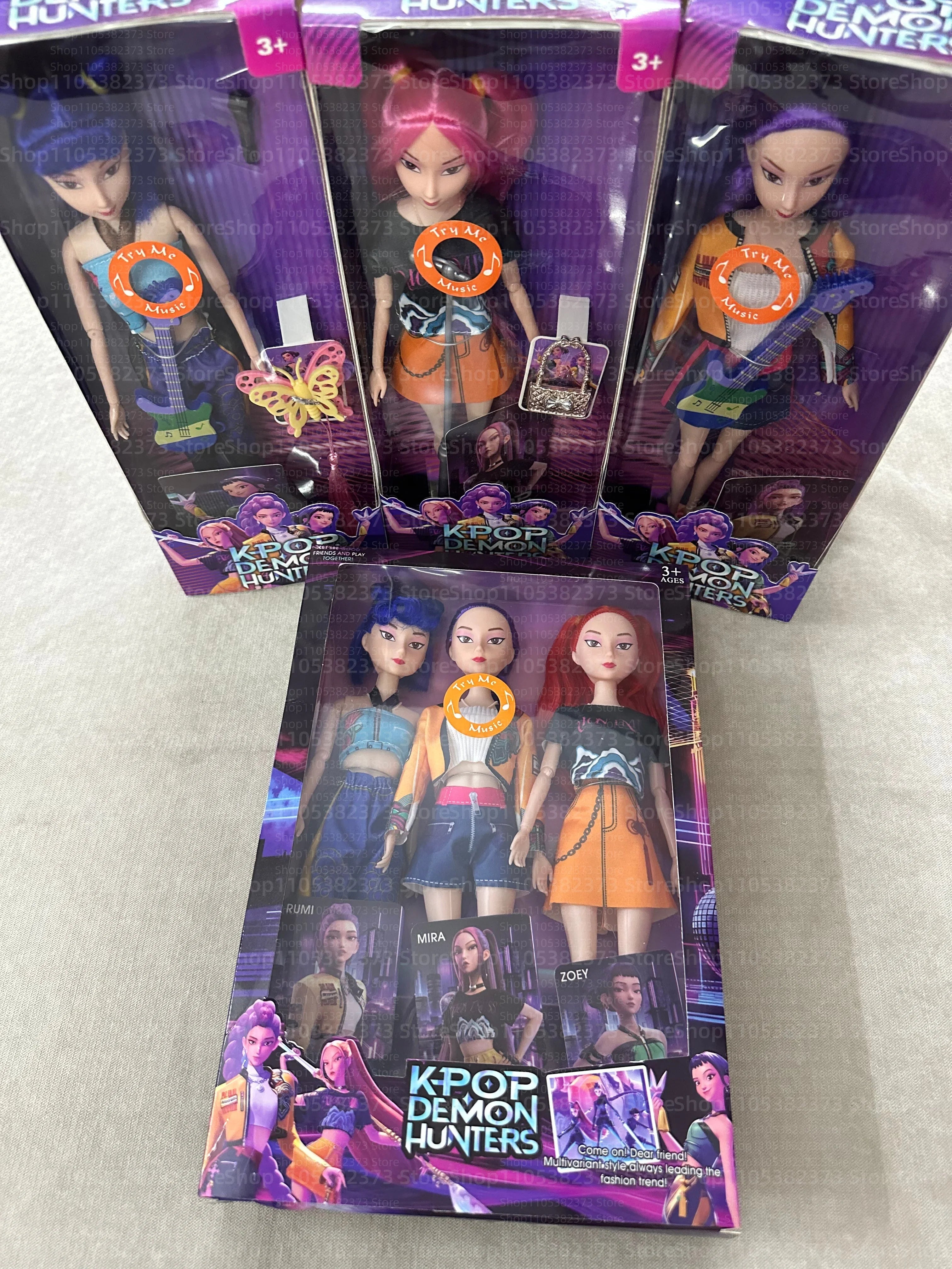 Kpop Anime Vinyl Doll Set – Rumi Mira Zoey Articulated Toy