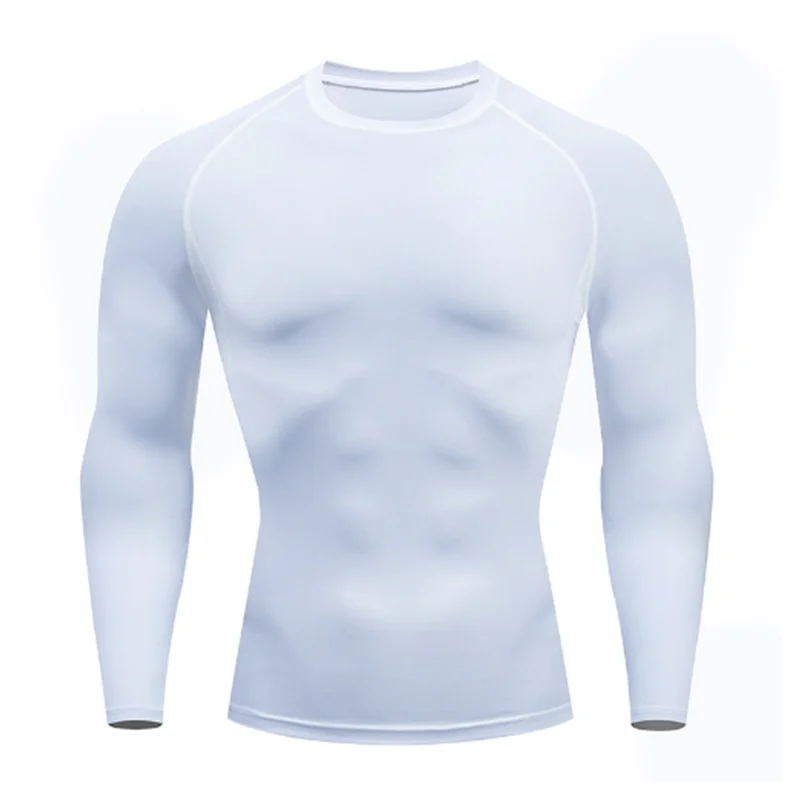 Compression Running Top Men Long Sleeve Shirt For Male Gym Clothing Quick Dry Sportswear Fitness Tee Training Workout Muscle Top