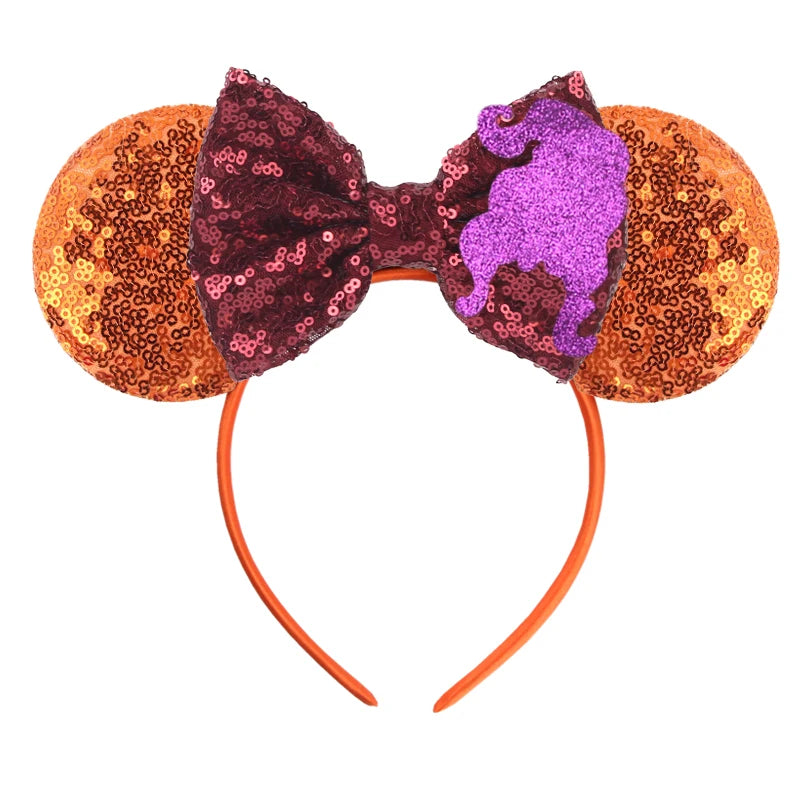 2026 Latest Halloween Cobweb Ears Headband Women Festival DIY Mouse Hairband Kids Party Villains Cosplay DIY Hair Accessories