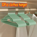 10PCS Metal Traceless Non-Slip Clothes Hangers – Strong Space Saver Rack