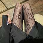 New Goth Lolita Cosplay JK Girls Tights Women Sexy Retro Gothic Kawaii Cross Print Club Stockings Nylon Socks Fishnet Pantyhose