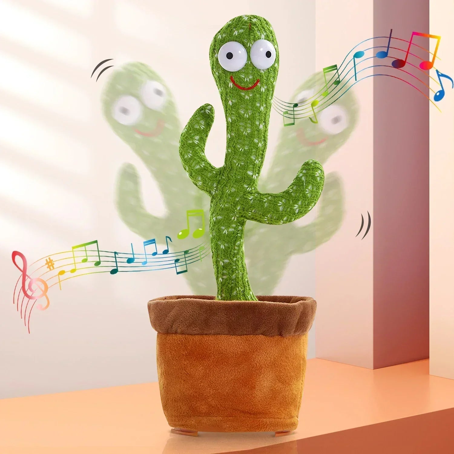 A Cactus Toy That Can Speak, Sing and Dance, Interactive Learning and Music for Children, Supporting Charging and Battery Models