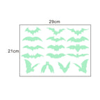 Halloween Luminous Window Stickers – Glowing Eyes, Bats & Ghost Decor