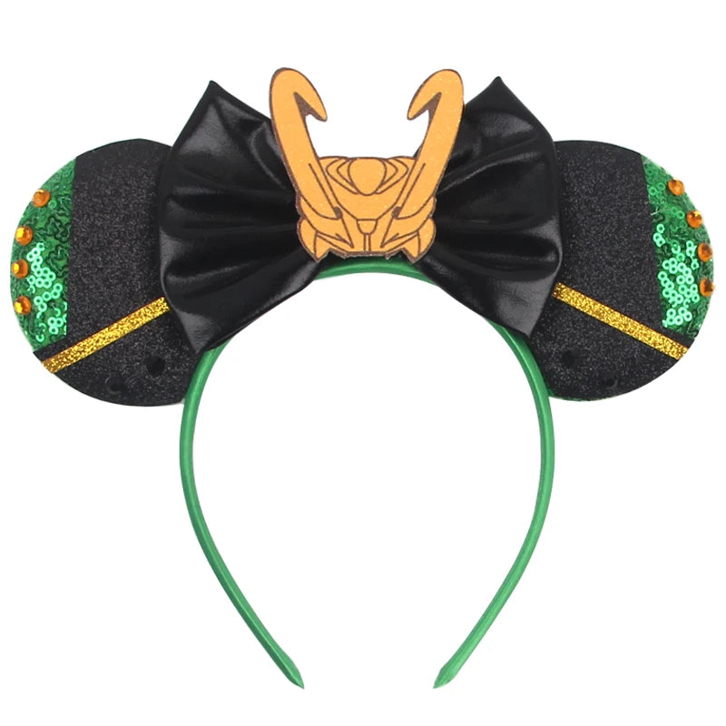 2026 Latest Fashion Ear Headband Sequin Bows For Girl Adult Kids Halloween Party Cosplay Hair Accessories Princess Hairband