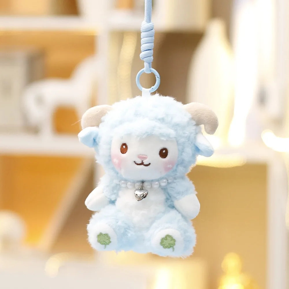 Fluffy Bunny Plush Keychain Cute Rabbit Bag Charm