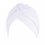 Stretchy Knot Twist Turban Bandanas Women Headscarf Bonnet Muslim Hijab Indian Hats Female Chemo Cap Adult Solid Color Head Wrap