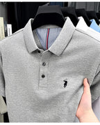 Men's 100% Cotton Polo Shirt – Short Sleeve Casual Golf & Business Shirt