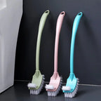 Multi-Function Double-Head Toilet Brush – Soft Hair Long Handle Cleaner