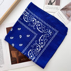 Unisex Men Women Bandana Hairband Cowboy Mens Biker Sports Headwear Wrist Hairwrap Paisley Head Wrap Square Scarf