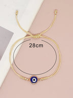 Go2boho New In Enamel Evil Eye Rope Friendship Bracelet Adjustable Women Men Kids Summer Jewelry