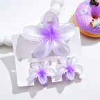 3Pcs/18Pcs Egg Flower Hair Clips Gradient Candy Color Flowers Suitable for Daily Backcombed Ponytail Shark Clip Hair Accessories