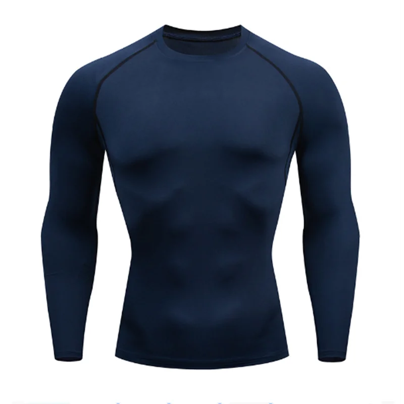 Compression Running Top Men Long Sleeve Shirt For Male Gym Clothing Quick Dry Sportswear Fitness Tee Training Workout Muscle Top