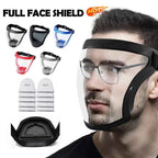 Transparent Kitchen Face Shield Anti-Fog Protective Visor for Cooking