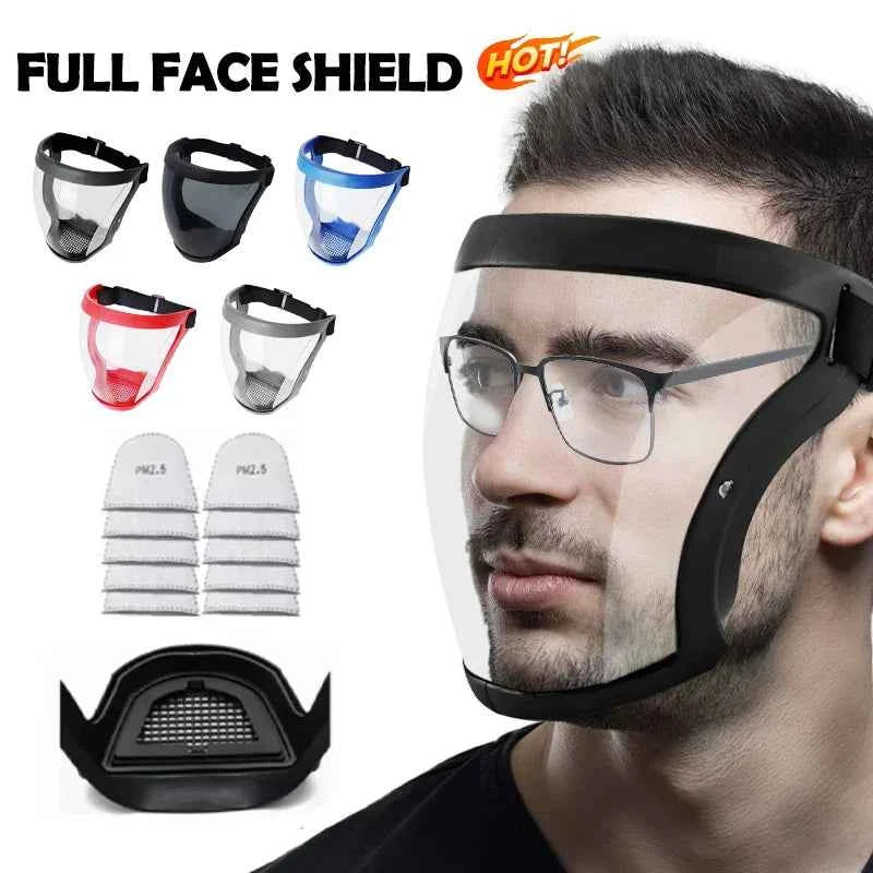 Transparent Kitchen Face Shield Anti-Fog Protective Visor for Cooking