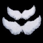 Kids Adult Party Swallow White Angel Feather Wings Halo Magic Wands Cosplay Elastic Straps Wedding Halloween Birthday Props