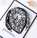 Luxury Magnetic Buckle Silk Scarf Women Print Square Scarf For Autumn Winter Warmth And Cold Resistance Fashionabl Scarves