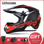 Free Gift For Adults Children Professional Off-road Helmet Motorcycle Helmet Downhill DOT Racing Motorcycle Motor Helmet