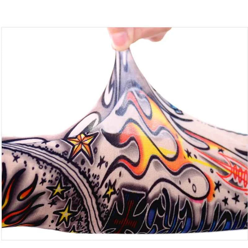 6 Pcs Tattoo Sleeves Sun Protection Men Women Summer Seamless Arm Cover Cool Outdoor Cycling Breathable Cycling Tattoo Sleeves
