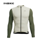 INBIKE Fleece Men's Cycling Jersey  Winter Cycling Sets Warm Long-sleeved Suit Soad Bike Bicycle Jacket Overalls Riding Suit