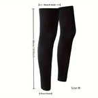 Summer Sun Protection Leg Cover High Elastic Breathable Quick-Drying Silicone Anti-Slip Cycling Leg Cover Sun Protection Running