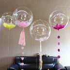10pcs 8/10/12/16/18/20/24/inch Transparent Bobo Balloon Clear Bubble Balloon For Wedding Birthday Party Decoration Helium Ballon
