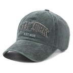 2026 New York Washed Cotton Cap For Men Women Gorras Snapback Caps Baseball Caps Sun protection Casquette Dad Hat Outdoors Cap