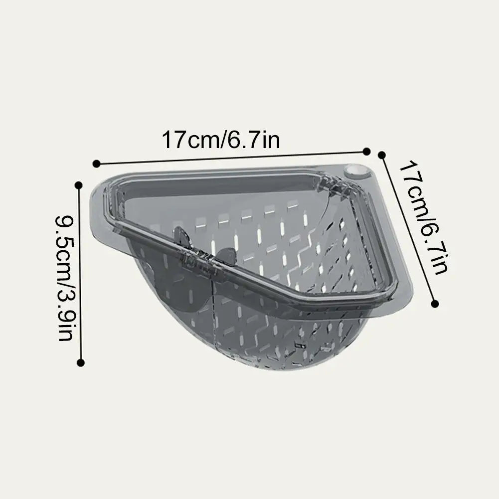 Magnetic Triangle Sink Strainer Basket – Kitchen Food Waste Filter