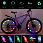 Bike Wheel Spoke Light Tire Lights 3 Modes LED Waterproof Bike Safety Warning Easy To Install Bicycle Accessories
