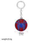 Movie Rotatable Spider Blade Keychain Creative Spider Keyring Cosplay Props Handsome for  Men Women Backpack Jewelry