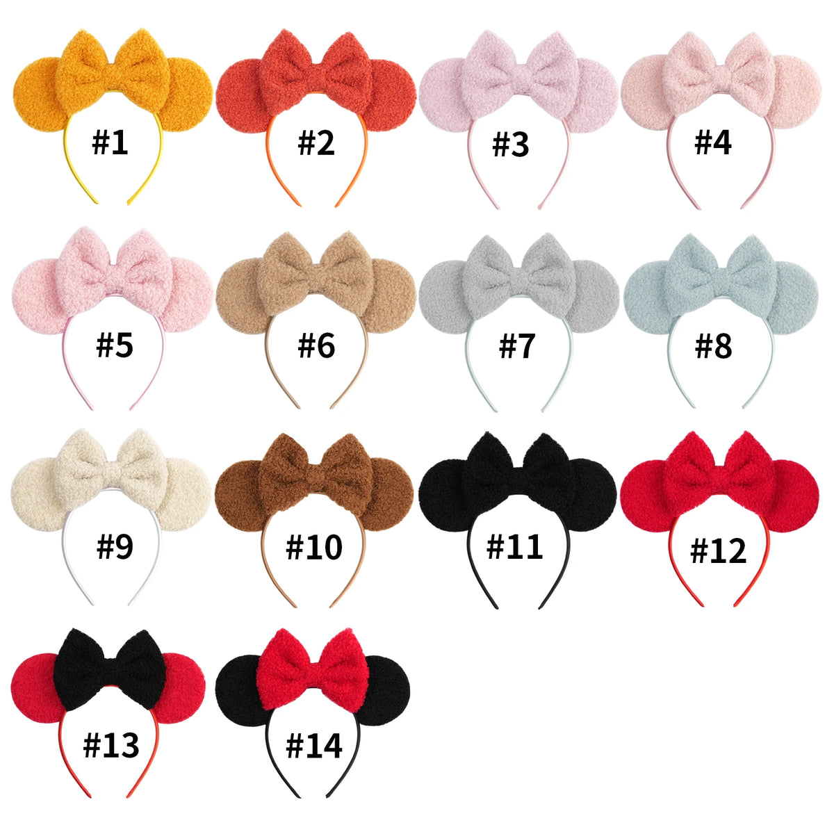 New Christmas Velvet Mouse Ear Headband Cute Ear Headband Halloween Birthday Girl Cosplay Costume Party Decoration Headband