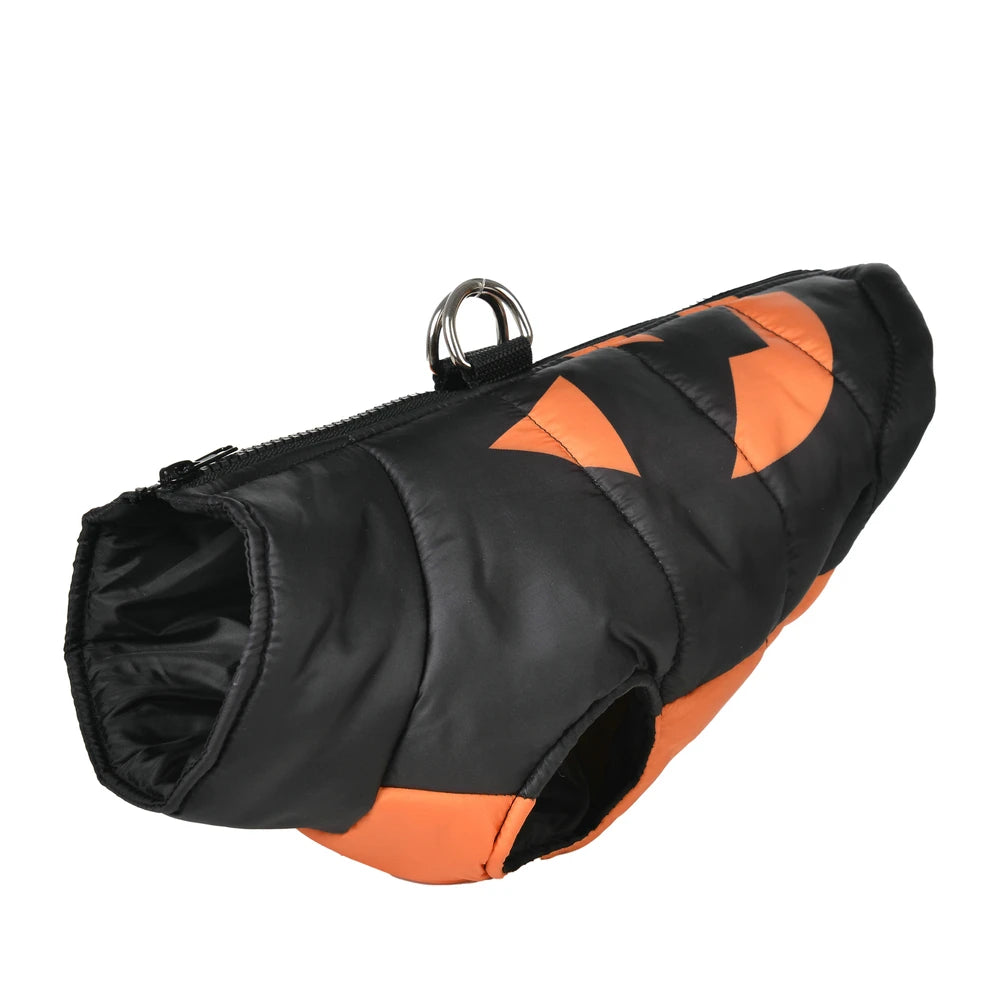 Halloween Dog Clothes – Warm Waterproof Pet Coat for Small Dogs & Cats