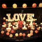 Halloween Cotton Garland Balls Lights String Christmas Outdoor Hanging Party Baby Kids Room Bed Fairy Lights Wedding Decorations