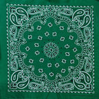 New Fashion Hip Hop 100% Cotton Bandana Square Scarf Gradient Color Paisley Headband Printed For Women/Men/Boys/Girls