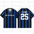 Kpop Stay Karma Album Fans TShirt Felix Bangchan Hyunjin Streetwear Casual Sport Oversize Short Sleeve Men's Clothing T-Shirt