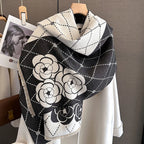 Cashmere Scarf for Women Thick Warm Winter Blanket Brand Female Luxury Quality Shawl Wrap Bufanda 2024 Poncho Echarpe Pashmina