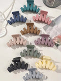 10Pcs Colorful Square Non-Slip Hair Claw Clips for Women 2.6 Inch Strong Hold Jaw Clip Bulk Hair Accessories for Daily Use Gift