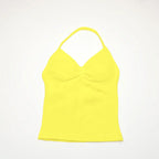 NCLAGEN Longline Strappy Top Sports Yoga Vest Women's Fitness Tank Top Gym Beautiful Open Back Bra Running Workout Halter