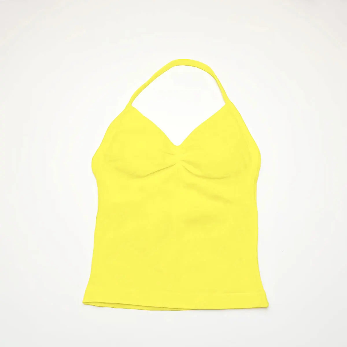NCLAGEN Longline Strappy Top Sports Yoga Vest Women's Fitness Tank Top Gym Beautiful Open Back Bra Running Workout Halter