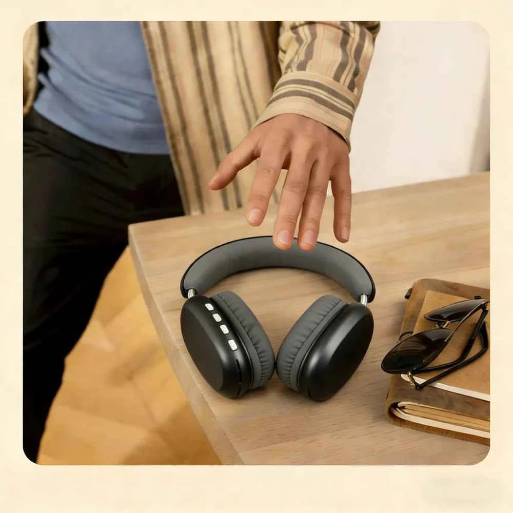TD-20 Wireless Headphone 3D Spatial Audio Earphone Bluetooth 5.3 Headset 40mm Driver Over Ear Headphone 24H for Mobile Phone PC