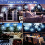 4/5pcs Hanging Solar Firework Lights LED Outdoor Garden Solar Lights 8 Lighting Modes for Landscape Garden Wedding Decorative