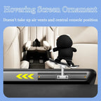 Car Automatic Sliding Skateboard Bear Alloy Cute Cartoon Scooter Center Console Ornaments Creative Car Decoration Accessories