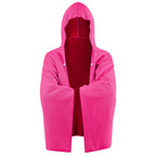 Cooling Hooded Cloak lce Cool Poncho Cover Up Super Absorbent Oversized Hooded Towel Wrap, 4-in-1 for Swimming Beach Pool Travel