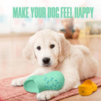Durable Rubber Slippers-Shaped Chew Toy, Teeth Cleaning & Training, Indoor/Outdoor Play for Small, Medium, Large Dogs & Puppies