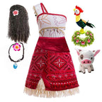 Kids Moana 2 Princess Adventure Costume Dress – Vaiana Outfit