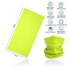 Breathabale Neck Gaiters for Men Women Dustproof Quickdry Solid Color HeadScarf for Hiking Cycling Fishing Face Shield Bandana