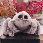 Realistic Plush Spider Toy - Gray Spider Doll Gift for Christmas
